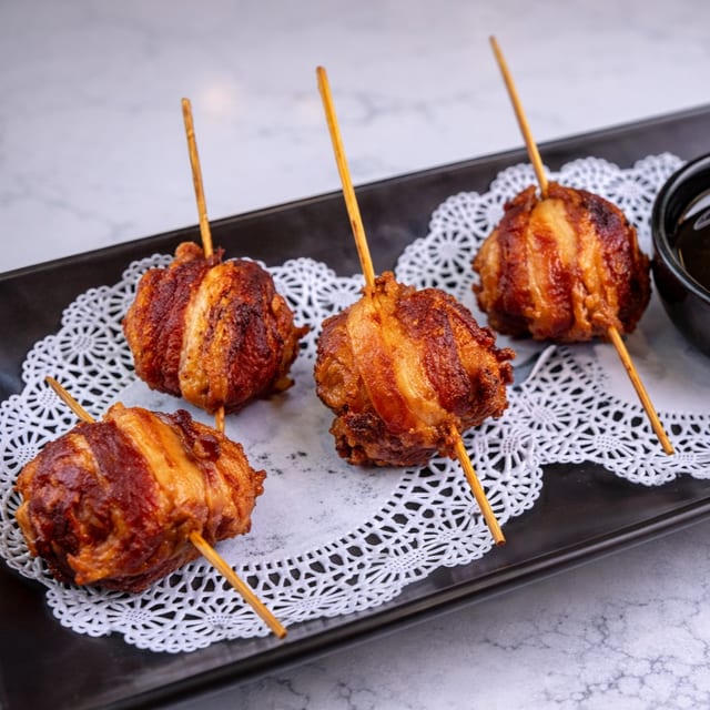 Bacon Wrapped Scallops.