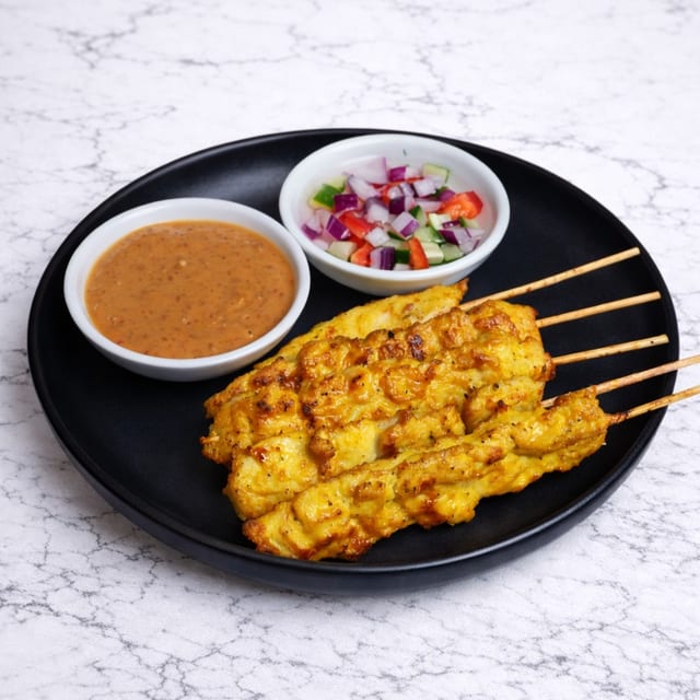 Satay Chicken Skewers.